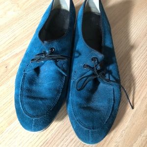 Vintage Teal Women Loafers 8